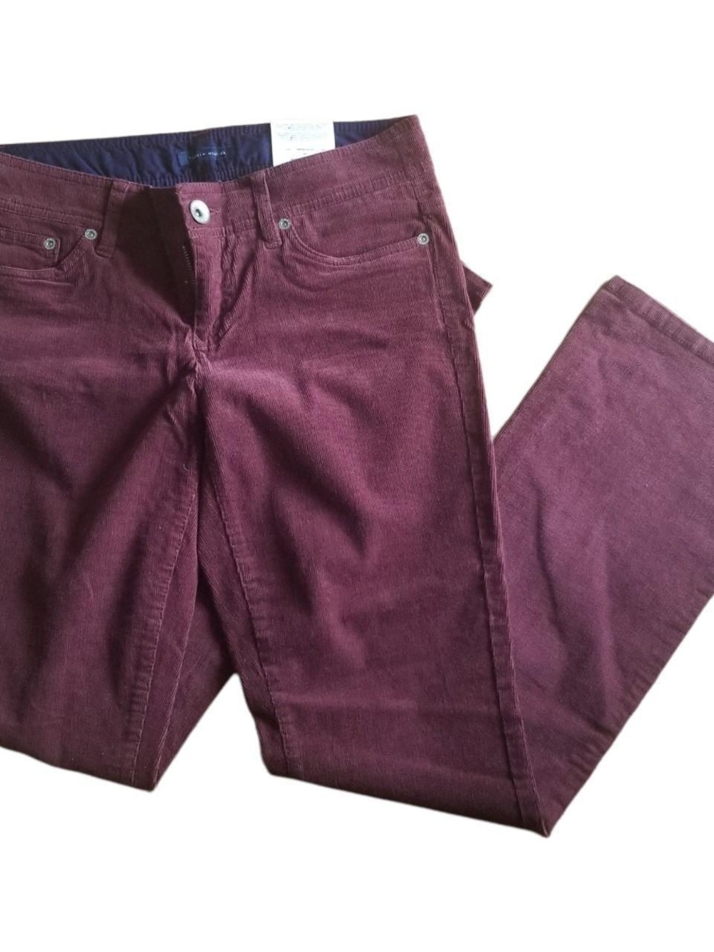 NWT TOMMY HILFIGER Women's Burgundy Boot Cut Pants